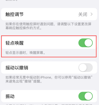 东成镇苹果售后服务分享iPhone轻点唤醒功能屏幕无反应 